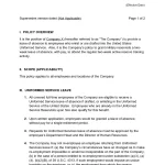 Uniformed Service Guard and Reservists Leave Policy