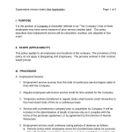Service Credit for Re-Hires Policy